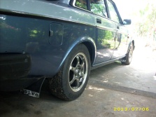 Trimmed mud flaps